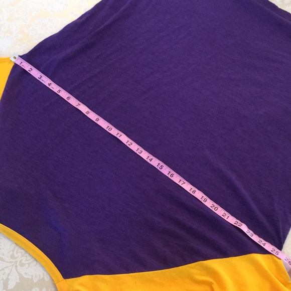 Hardwood Classics by Majestic slubknit Lakers baseball jersey - Picture 9 of 10